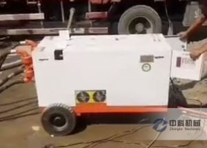 双液注浆机、单层搅拌机施工现场